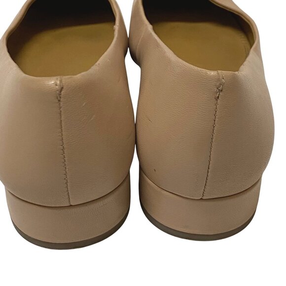 Tory Burch Chelsea 25mm Ballet Flats Pumps Leather Nude Dusty Pink Women’s 6.5M - Picture 8 of 11